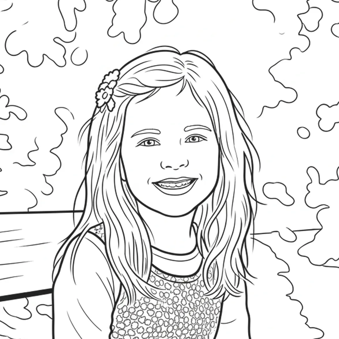 Watermelon drink coloring page sample